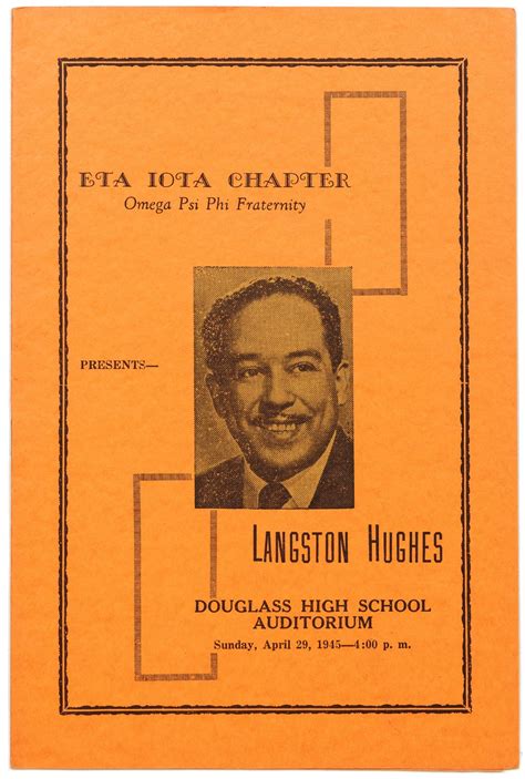 langston hughes omega psi phi.